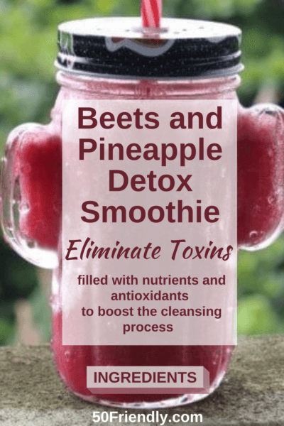 beets and pineapple detox smoothie
