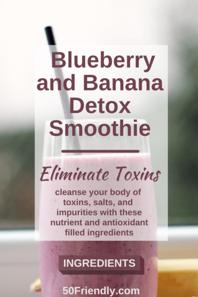 blueberry and banana detox smoothie