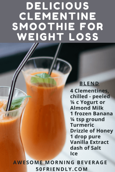 clementine smoothie for weight loss