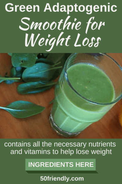 green adaptogenic smoothie for weight loss