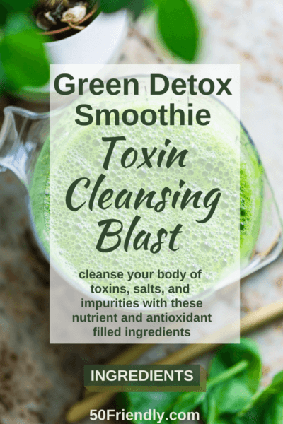 green detox smoothie toxin cleansing blast
