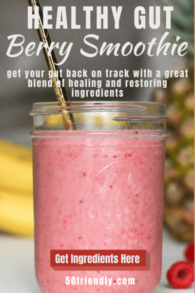 healthy gut berry smoothie