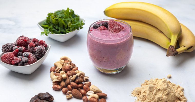 Raspberry Almond Energy Smoothie