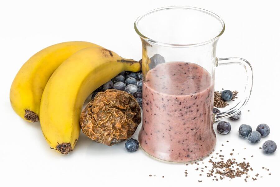 energy boosting blueberry smoothie