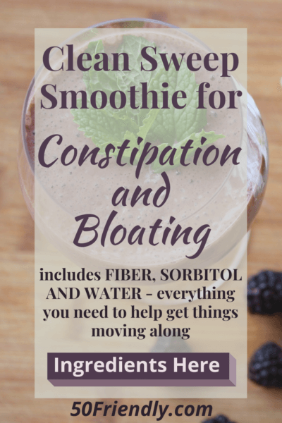 clean sweep smoothie for constipation and bloating