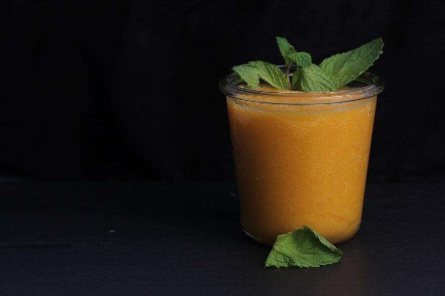 creamy carrot smoothie for constipation and fiber