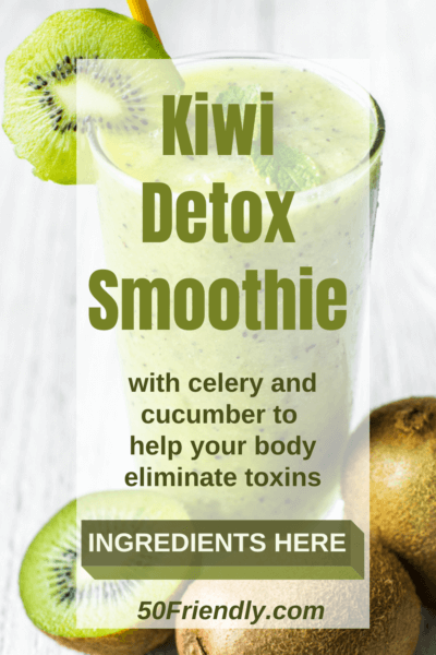 detoxifying super green kiwi smoothie