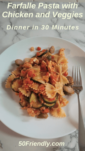 Spicy Farfalle with Chicken and Veggies Recipe