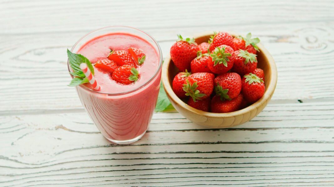 Strawberry Fields Vodka Smoothie