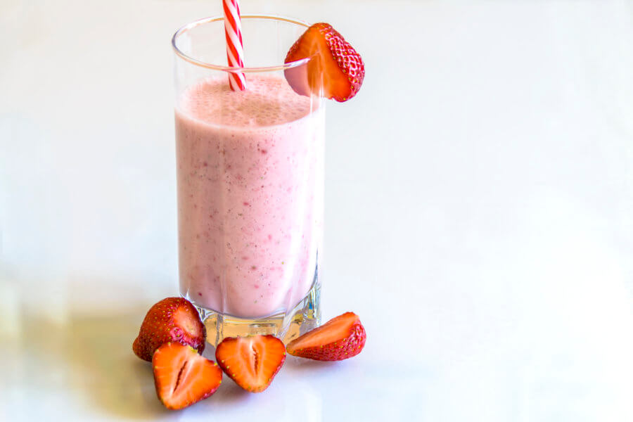 quenching strawberry fields smoothie