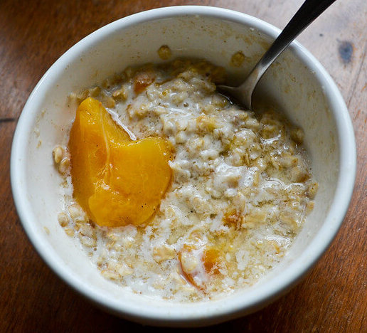 peaches and cream oatmeal