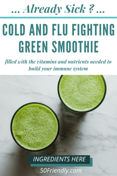 cold and flu fighting green smoothie