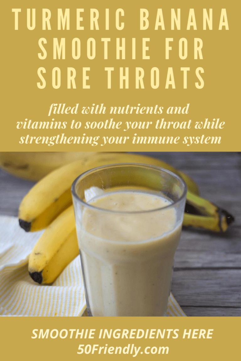 Turmeric Ginger Smoothie to Relieve a Sore Throat 50 Friendly