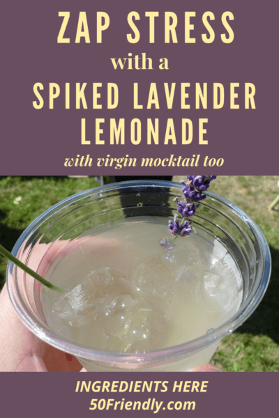 spiked lavender lemonade