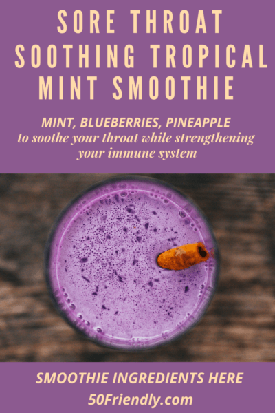 sore throat relief smoothie