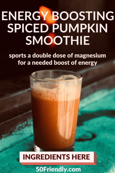 energy boosting spiced pumpkin smoothie