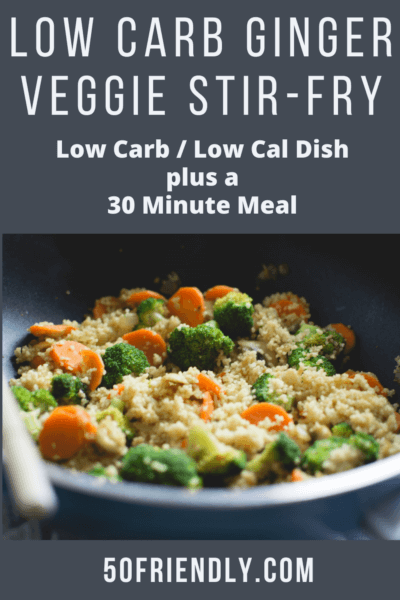 low carb ginger veggie stir fry