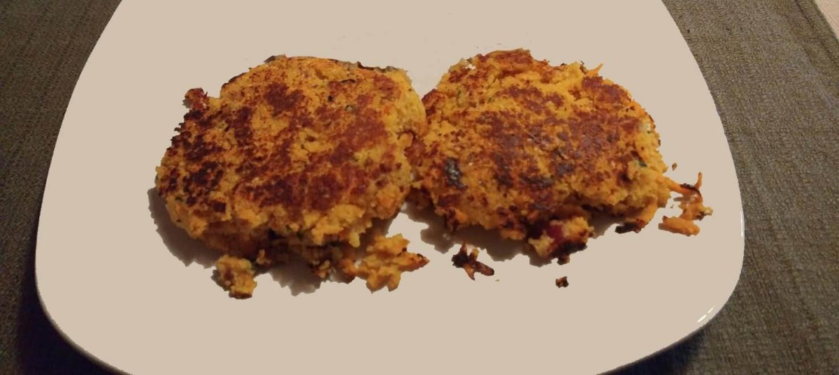 cauliflower lupin veggie pattie