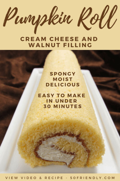 easiest pumpkin cream cheese roll