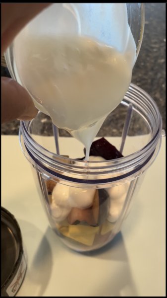 energy fruit smoothie - greek yogurt