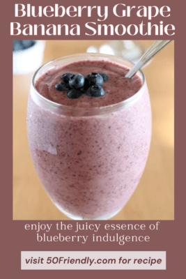 grape and blueberry smoothie