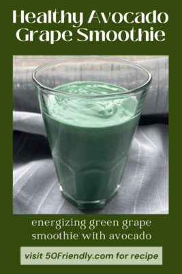 healthy avocado grape smoothie