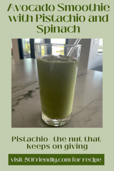 avocado smoothie with Pistachio and Spinach