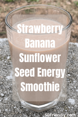 STRAWBERRY BANANA SUNFLOWER SEED ENERGY SMOOTHIE