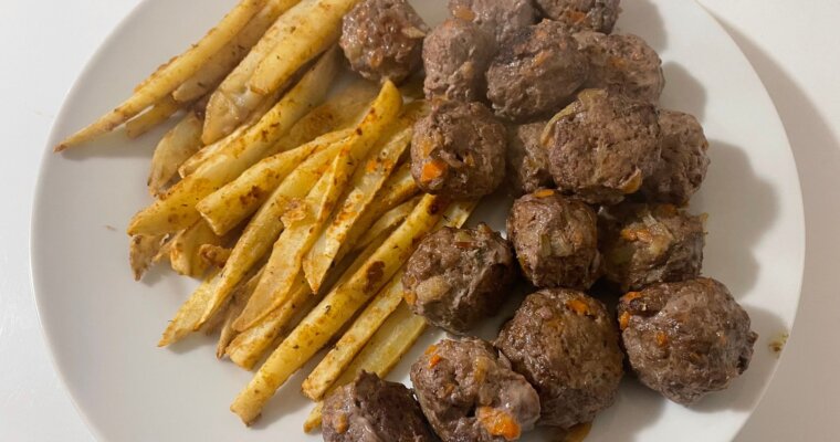 Meatball Poppers with Sweet Potatoes