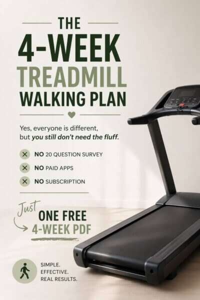 Free 4-week treadmill walking plan