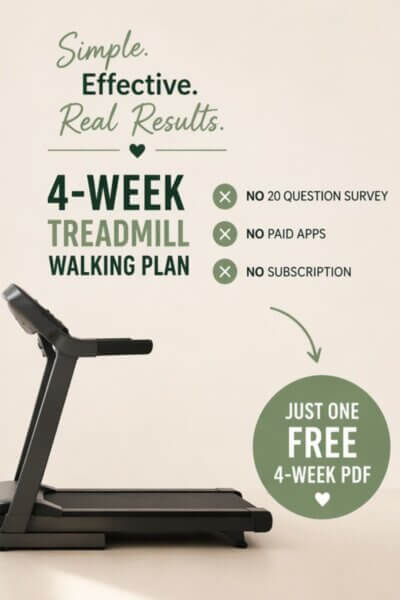 Simple 4-Week Treadmill Walking Plan That Actually Works For Beginners To Over Age 50