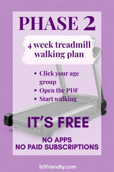 FREE Phase 2 Treadmill Walking Plan for Weight Loss